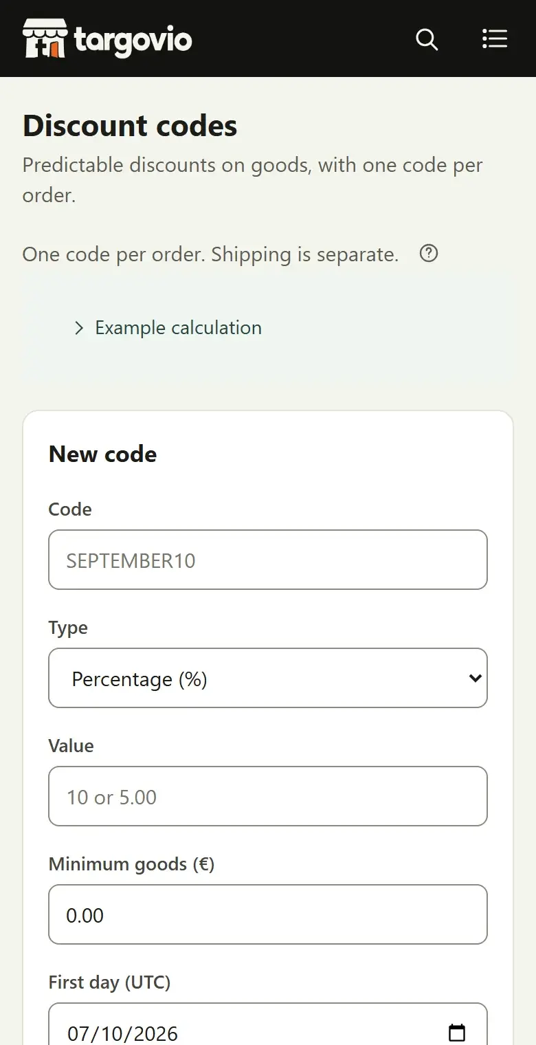 Marketing and discounts on a phone