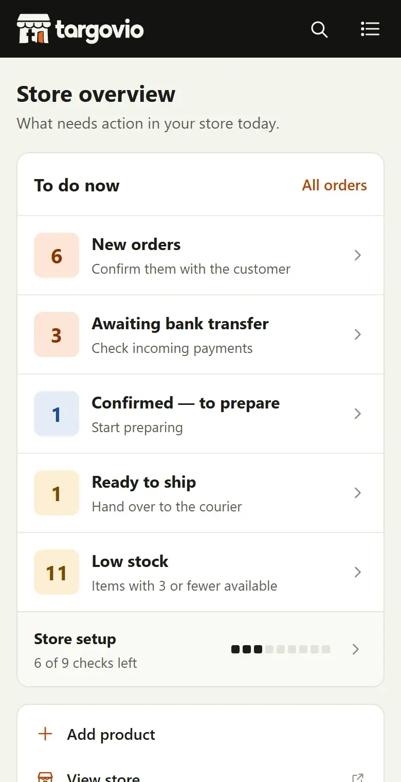 The home screen on a phone